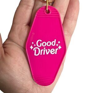 Hot Pink Barbie Motel Keychain